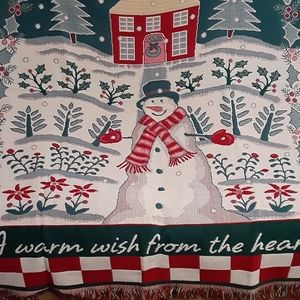 Snowman throw blanket☃️🎄